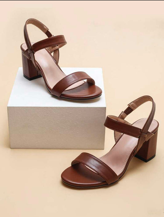 Brown work heels