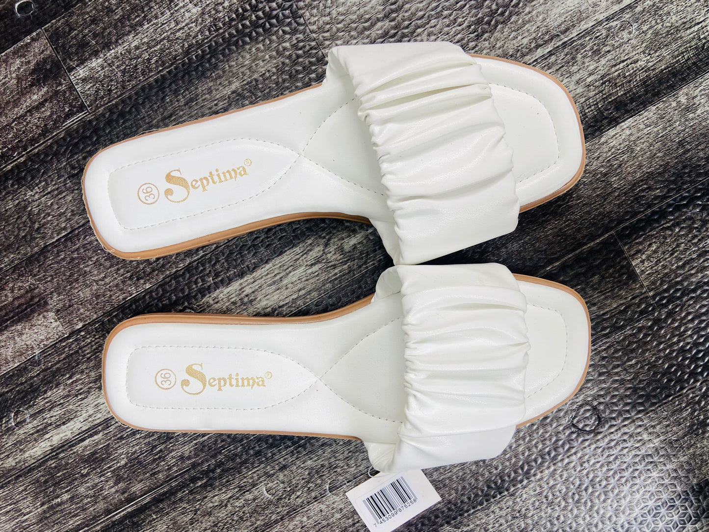 White Slip-ons Slippers