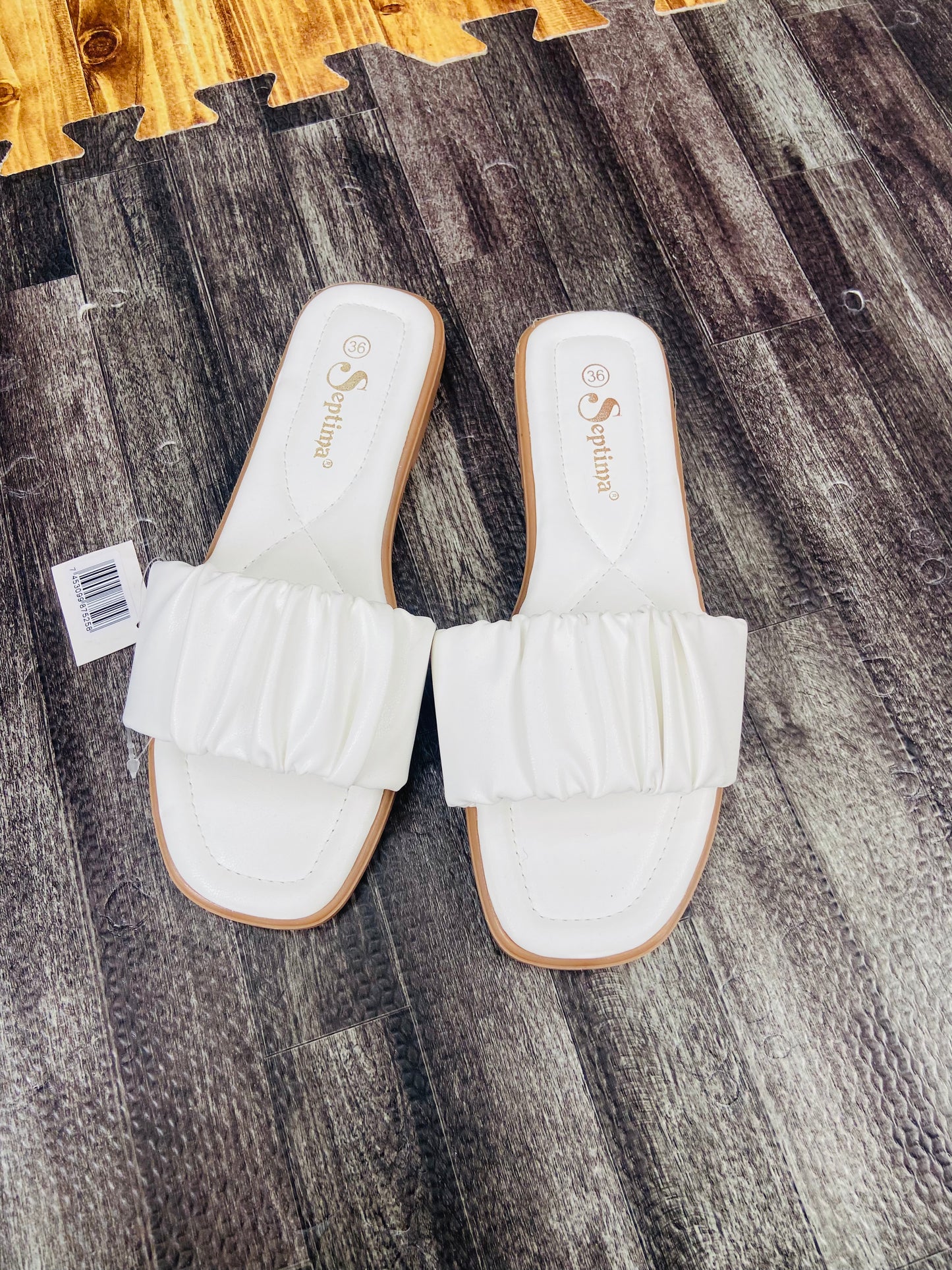 White Slip-ons Slippers