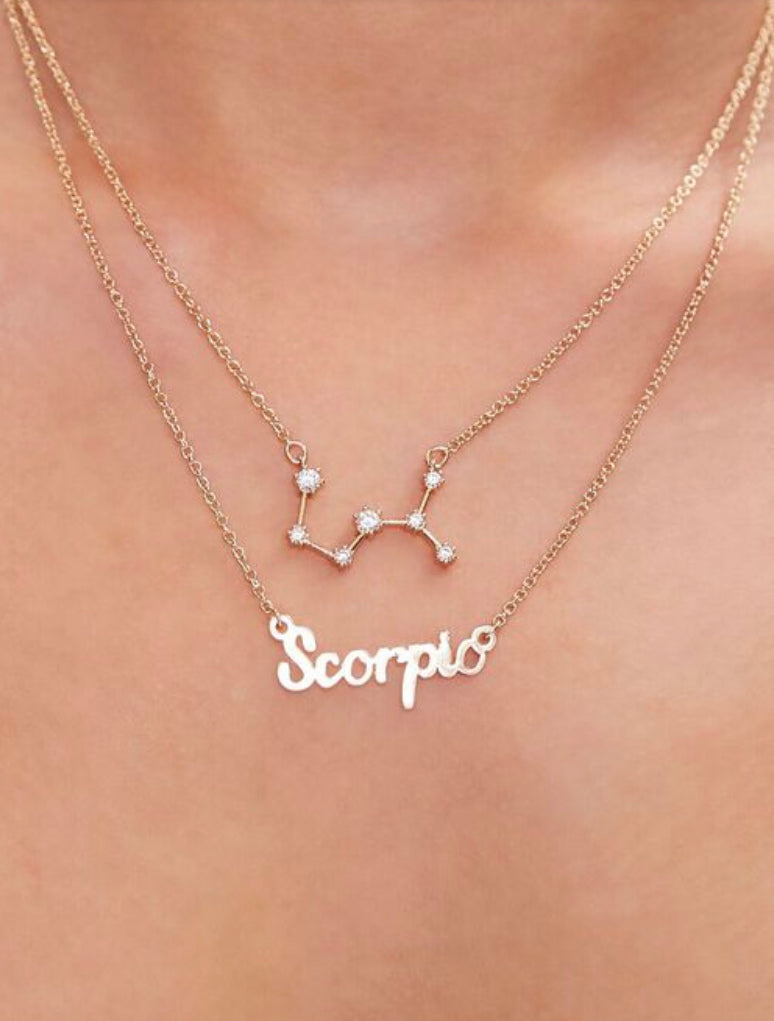 Zodiac sign necklace