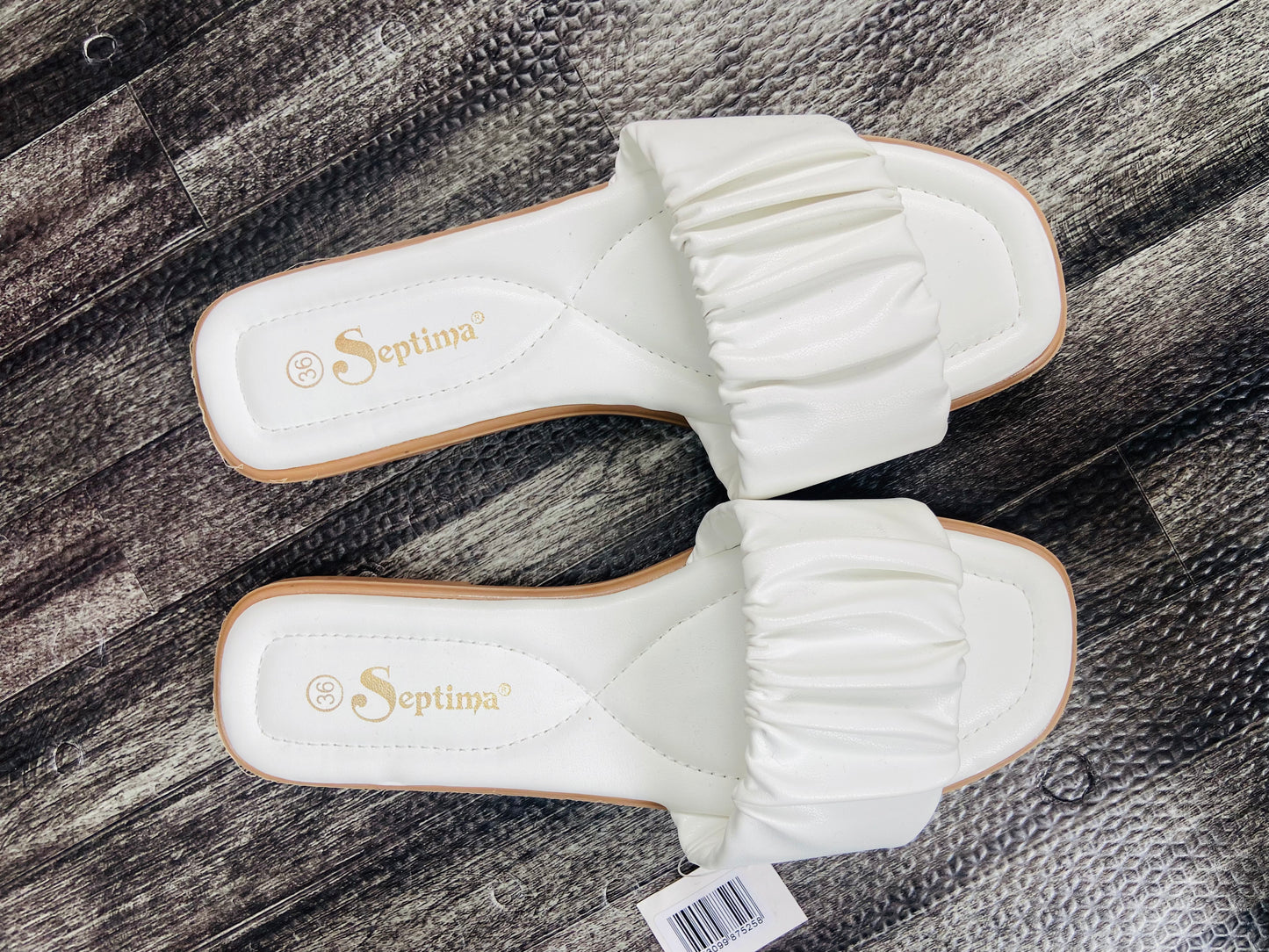 White Slip-ons Slippers