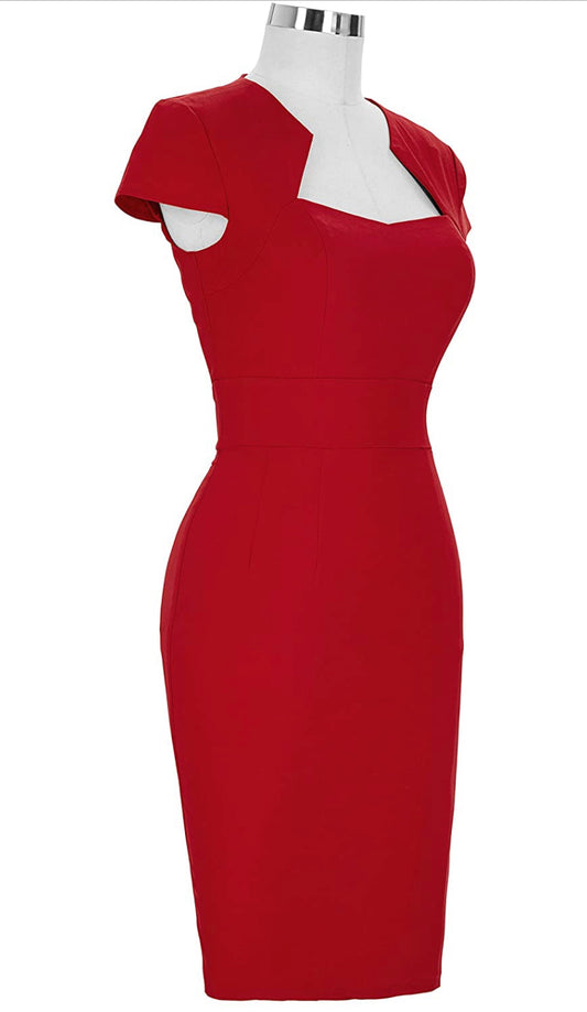 Red Pencil Dress