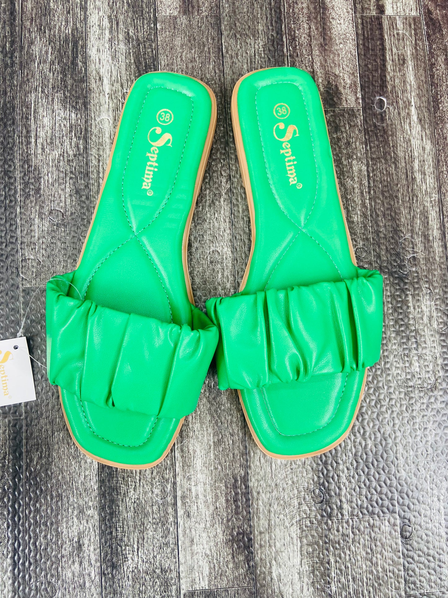 Green Slip-on Slippers