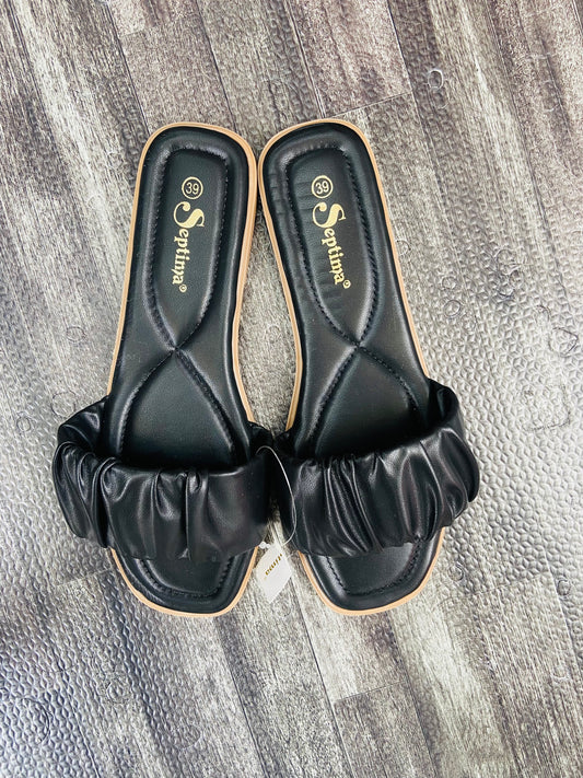 Black Slip-on Slippers