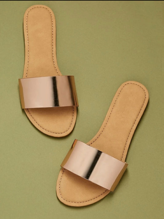 Metallic Sandals